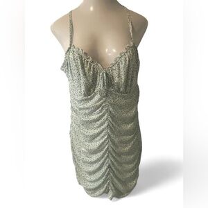 H&M Blue and White Patterned Dress